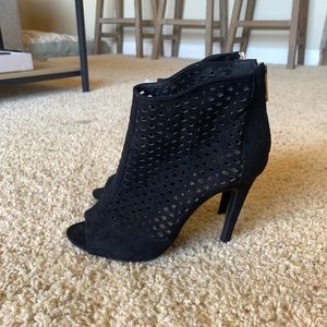 Black Forever 21 Heeled Booties